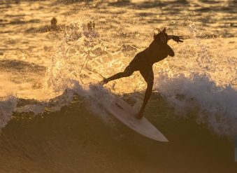 Surfers. Hikkaduwa, Sri Lanka.